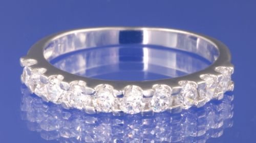 1.0ctw RUSSIAN DIAMOND ENGAGEMENT RING size I1/2 or O