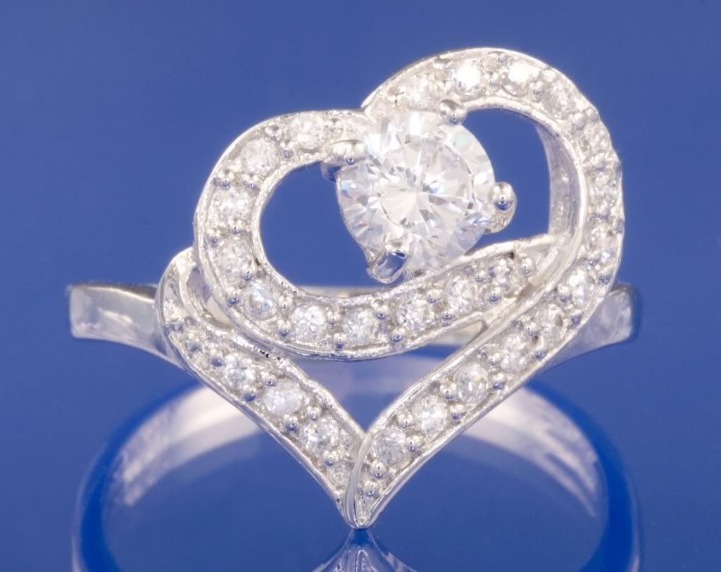 0.77ctw RUSSIAN DIAMOND ENGAGEMENT RING size M or O