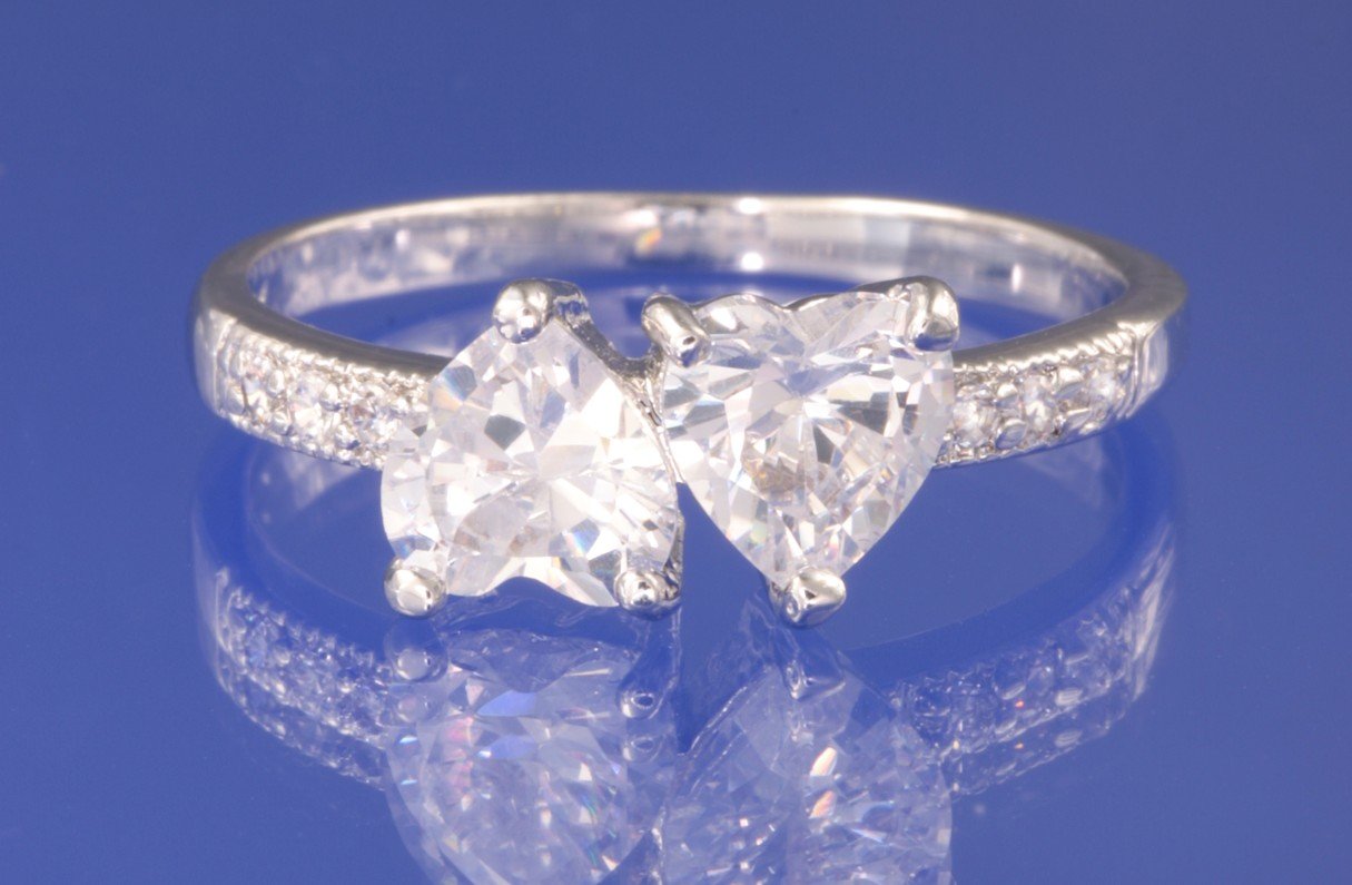 2.0ctw RUSSIAN DIAMOND ENGAGEMENT RING size I,I1/2,K,K1/2,M,P,R,U,U1/2