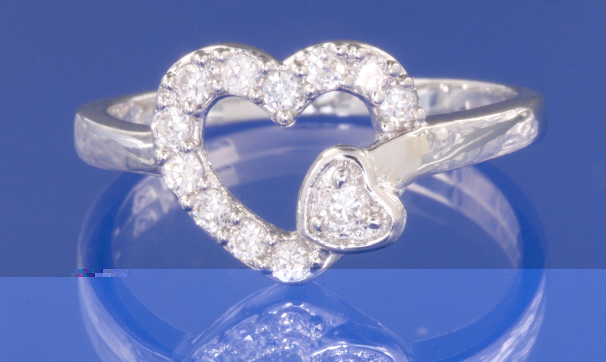 0.25ctw RUSSIAN DIAMOND ENGAGEMENT RING Size I, I1/2, M, L, or O