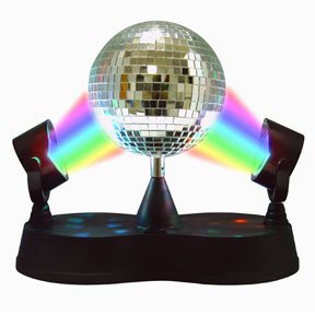 Disco Ball with Two Projection Lights