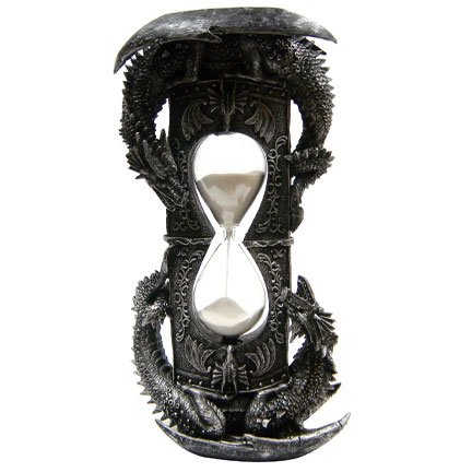Dark Dragon Hourglass Statue