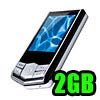Fantasia - MP4 Player 1.8 inch TFT Display 2GB - Metal Chrome & Black
