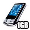 Fantasia - MP4 Player 1.8 inch TFT Display 1GB - Metal Chrome & Black