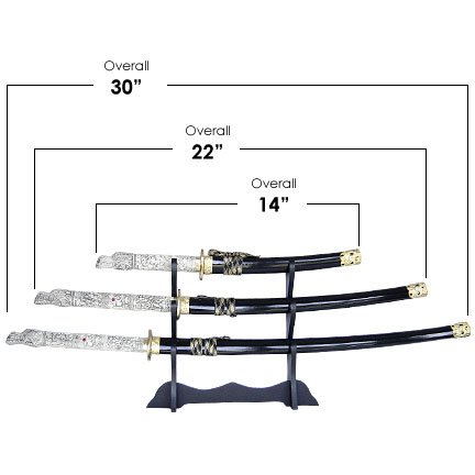 Dragon Samurai 3 Sword Set with Stand