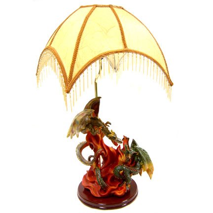 Color Dragon Statue Lamp