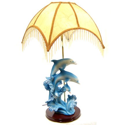 Dolphin Statue Lamp