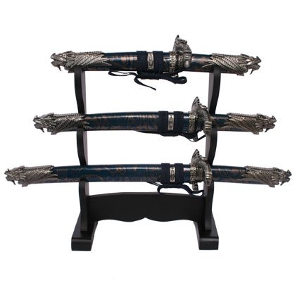 Blue Dragon Mini 3 Piece Sword Set