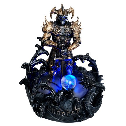 Deadly Warrior Water Mist Fountain Statue