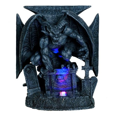 Graveyard Demon Chopper LED Light Statue