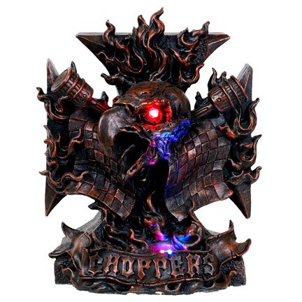 Hawk Flames Chopper LED Statue