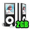 Full Metal Platinum - MP4 Player 1.5 inch LCD 2GB - Black