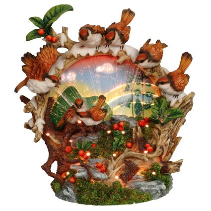 Lil Birds Fiber Optic Statue