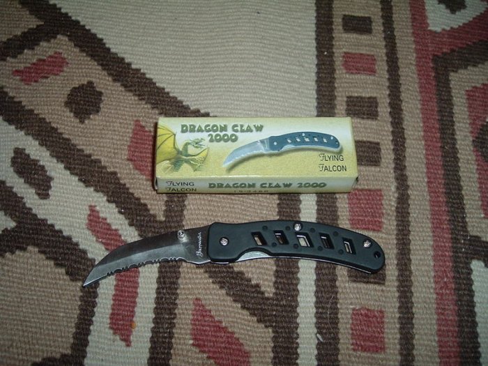 Frost Cutlery Knife Dragon Claw 2000 - 3" Closed Tactical Folder