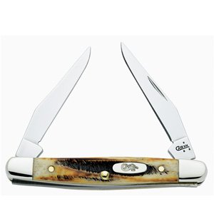Case Knives Tiny Muskrat, 6.5 Bonestag Handle, 2 Blades