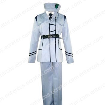Hetalia Axis Powers White Uniform Cosplay Costume any size