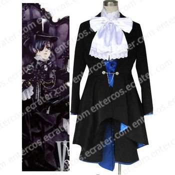 Kuroshitsuji Ciel Phantomhive Halloween Cosplay Costume 4 any size