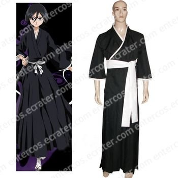 Bleach Kuchiki Rukia Soul Reaper Halloween Cosplay Costume any size