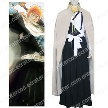 Bleach Kurosaki Ichigo Men's Execution Ground Halloween Cosplay Costume any size