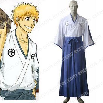 Bleach Shinigami Academy Uniform Halloween Cosplay Costume any size.