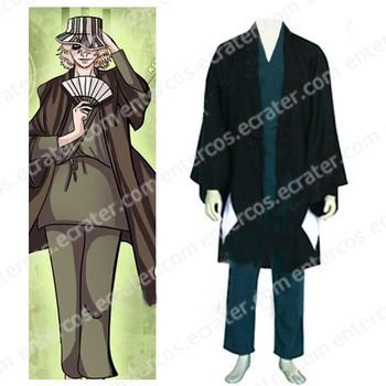Bleach Urahara Kisuke Men's Halloween Cosplay Costume any size.