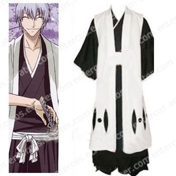 Bleach 3rd Division Captain Ichimaru Gin Halloween Cosplay Costume any size.