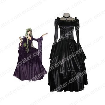 Code Geass Elegant Green Cosplay Costume any size.