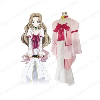 Code Geass Lelouch of the Rebellion Nunnally Lamperouge Cosplay Costume any size.