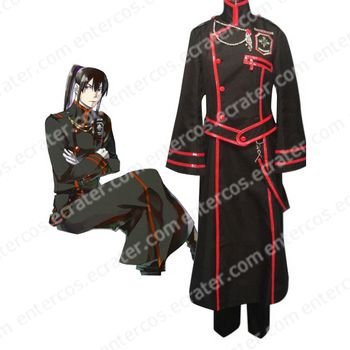 D.Gray-man Kanda Yuu Cosplay Costume any size.