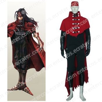Final Fantasy VII Vincent Valentine Halloween Cosplay Costume any size.