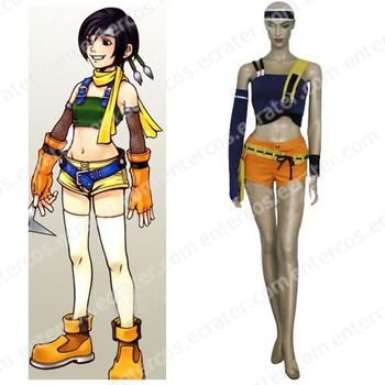 Final Fantasy VII Yuffie Kisaragi Halloween Cosplay Costume any size.