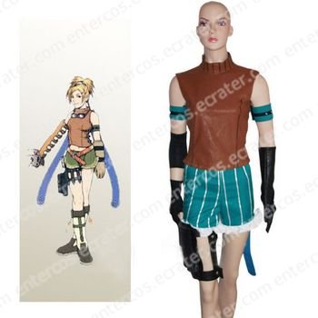 Final Fantasy X Rikku Halloween Cosplay Costume any size.