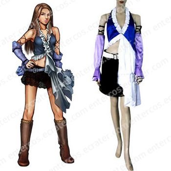 Final Fantasy Xii Yuna Lenne Song Halloween Cosplay Costume any size.