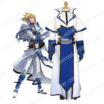 Guilty Gear Ky Kiske Halloween Cosplay Costume any size.