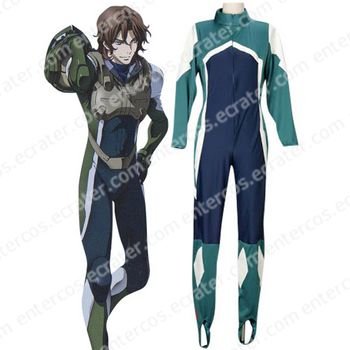 Mobile Suit Gundam 00 Lockon Stratos Pilot Suit Cosplay Costume any size.