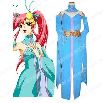 Mobile Suit Gundam SEED Lacus Clyne Singer Version Cosplay Costume any size.