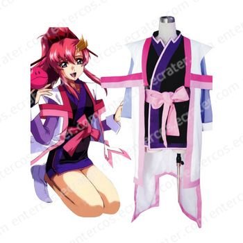 Mobile Suit Gundam SeedDestiny Lacus Clyne Halloween Cosplay Costume any size.