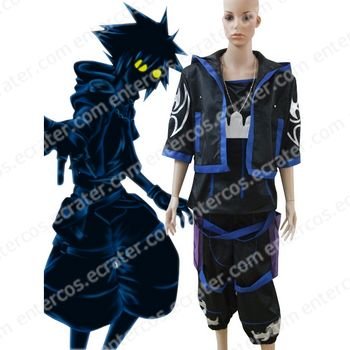 Kingdom Hearts Anti Sora Halloween Cosplay Costume any size