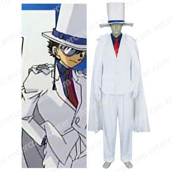Meitantei Conan Kaito Kid Halloween Cosplay Costume any size