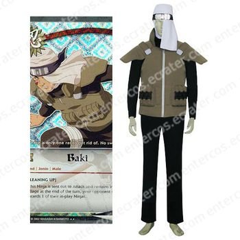 Naruto Baki Cosplay Costume any size
