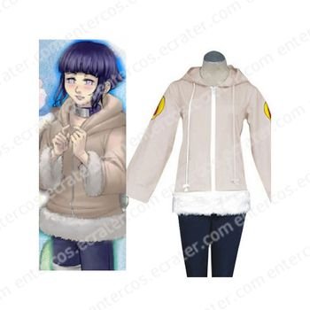 Naruto Hyuga Hinata Jacket Halloween Cosplay Costume any size