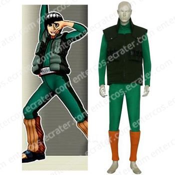 Naruto Maito Gai Halloween Cosplay Costume any size