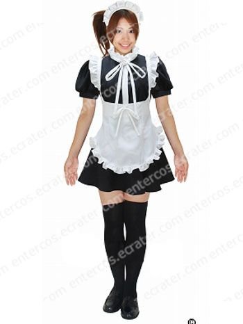 Negima! Magister Negi Magi Evangeli Shinentai Maid Cosplay Costume any size