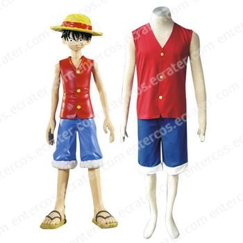 One Piece Luffy Halloween Cosplay Costume 3 any size