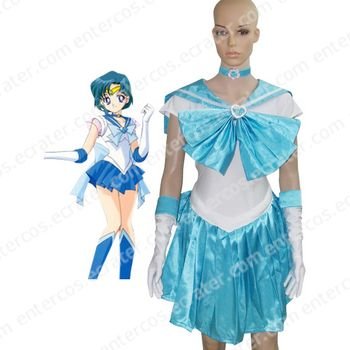 Sailor Moon Sailor Merkury Cosplay Costume any size