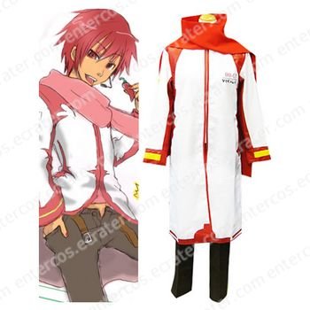Vocaloid Akaito Red and White Cosplay Costume any size