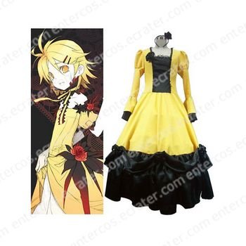 Vocaloid Rin Kagamine Yellow Halloween Cosplay Costume any size