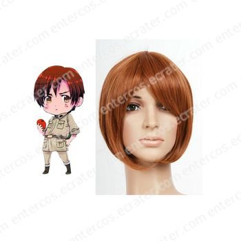 Brown 30cm Axis power Hetalias SOUTH ITALY Lovino Vargas Nylon Cosplay Wig