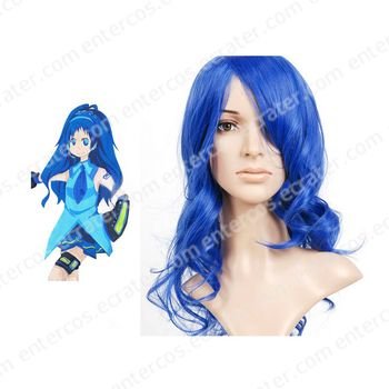 \Blue 45cm VOCALOID Nylon Cosplay Wig