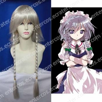 Cosplay wigs - Izayoi Sakuya 100cm wigs from the Embodiment of Scarlet Devil of Project